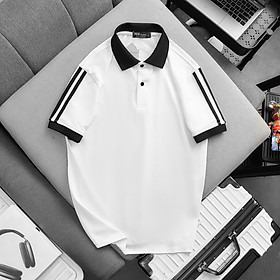 Áo Thun Nam Ngắn Tay Chandi, Chất Thun Cotton Phối Họa Tiết Xịn Mẫu Mới MS36