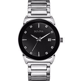 Đồng Hồ Nam Dây Kim Loại BULOVA 96D121 (40mm) - Mặt Đen