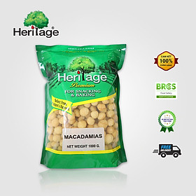 NHÂN HẠT MACADAMIA NGUYÊN HẠT HERITAGE THÁI LAN 1KG