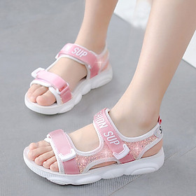Dép sandal bé gái cao cấp 3 - 12 tuổi quai hậu chống trơn chống vấp cho bé học sinh tiểu trung học SG53