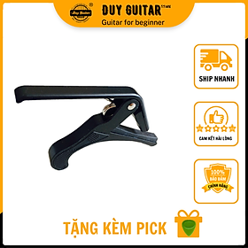 Kẹp capo guitar CP1 dùng cho đàn guitar acoustic và có thể cho classic ở các ngăn đầu tặng kèm pick gải đàn