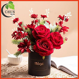 Mua Hoa Giả  Bình Hoa Hồng  Đào Đông Cao 20cm Nhiều Mẫu Trang Trí Nhà Cửa  Cửa Hàng  Văn Phòng