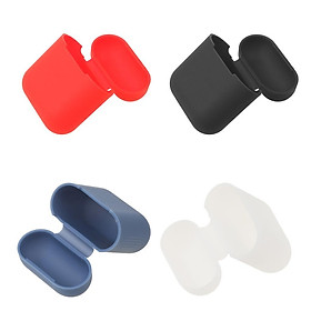 4Pieces Silicone Case Cover Holder Pouch for Bluetooth  Charging Box