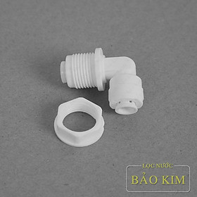 Mua Vách ngăn  nút cấp nóng lạnh co vuông ren 16 ra 2 đầu dây 6mm nối nhanh (Hàng chính hãng)