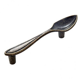 2X Creative Spoon Pull Handle Kitchen Cabinet Door Knob Antique Bronze Spoon