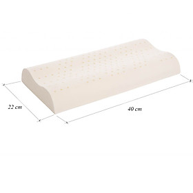 Gối cao su em bé Liên Á Contour 22x40x5cm +Áo