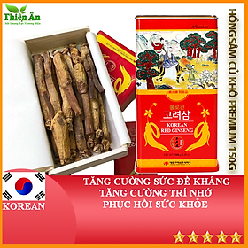 Hồng Sâm Củ Khô Daedong Hàn Quốc 150g Dòng Premium 6-10 Củ