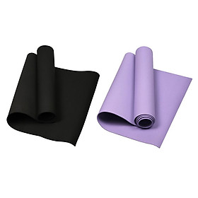 2set Yoga Mat Non Slip Exercise Mats 4mm Thick High Density Pilates Fitness Gym