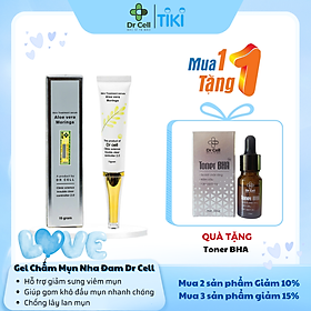 Gel Nha Đam Chấm Mụn Dr Cell 15ml hỗ trợ giảm mụn nhanh gom khô còi mụn nhanh chóng ngừa thâm mụn - Hàng Chính Hãng