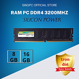 Hình ảnh RAM Desktop Silicon Power 8GB 16GB DDR4 3200MHz CL22 UDIMM - Hàng chính hãng