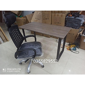 Mua Combo Bàn làm việc chân u( hộp sắt 2.5×5)dày chắc chắn và ghế xoay tựa đầu GX5003