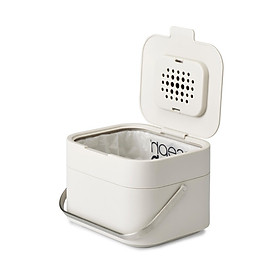Hộp đựng rác thực phẩm mini cao cấp Joseph Joseph-300154, ngăn chia rác cho phép bạn phân loại chất thải phòng tắm có thể tái chế và không thể tái chế