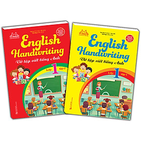Combo 2 Cuốn: English Handwriting - Vở Tập Viết Tiếng Anh Lớp 1