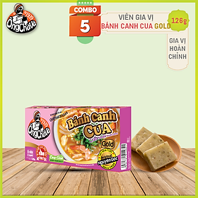 Combo 5 Hộp Viên Gia Vị BÁNH CANH CUA Gold Ông Chà Và 126g