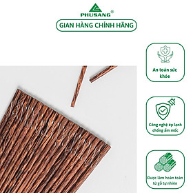 Vỉ 10 đôi đũa Dừa đá xoắn PHUSANG được làm từ gỗ tự nhiên không chất bảo quản dùng trong nhà hàng khách sạn và bàn ăn