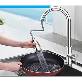 Mua Vòi rửa bát dây rút  inox 304  bóng gương