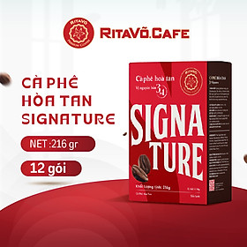 Cà phê hoà tan Rita Võ Cafe 3in1 signature [Hộp 216g x 12 gói]