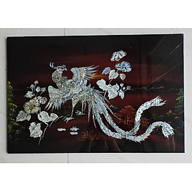 Mua Tranh sơn mài cẩn ốc hàng cao cấp size 40x60 cm thích hợp trang trí  làm quà tặng ...