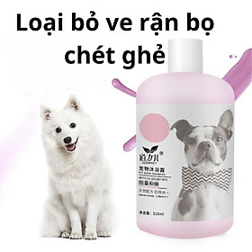 Sữa tắm cho chó mèo Dorrikey, loại bỏ ve rận, nấm, ngứa, khử hôi giúp dưỡng mượt lông cho thú cưng (510ml)