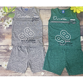 Bộ Thun 3 Lỗ Bé Trai In Số, Size 27-30Kg, 7-8 Tuổi Áo Quần Thun Lạnh Mát Mịn Chất Đẹp