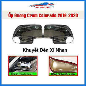 Ốp gương Colorado 2016-2020 khuyết đèn xi nhan mạ crom bảo vệ chống trầy trang trí làm đẹp xe