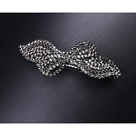 Kẹp tóc nửa sau - Kẹp tóc đính đá hình nơ chiếc lá - Kẹp tóc đính đá sang trọng nhiều màu lựa chọn