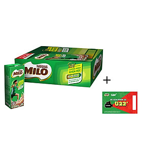 [Tặng vé xem phim CGV U22] Thùng 48 Hộp Sữa Nestlé MILO Nước (180ml / Hộp)