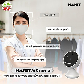 Mua Camera AI Trí Tuệ Nhân Tạo HANET HA1000 2K - Camera Wifi Chấm Công  Báo Động An Ninh Bằng Nhận Diện Khuôn Mặt Hàng CHính Hãng