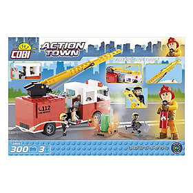 Đồ chơi lắp ráp xe cứu hỏa cao tầng Cobi 1465