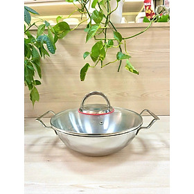Mua  Hàng chính hãng  Nồi hai quai nắp viền đỏ Chockmen (NN68 - 20cm/NN69 - 24cm)