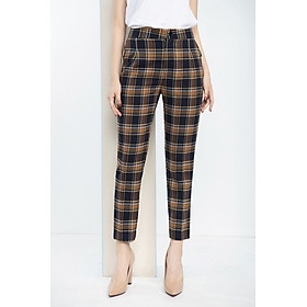 Quần baggy nữ công sở lưng cạp cao luperi lfqd297 vải kẻ thô hàn quốc không nhăn không xù