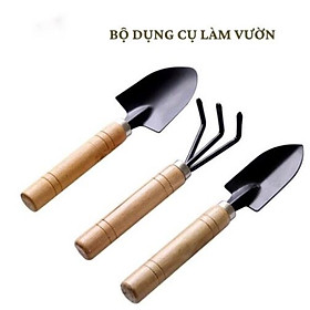 Bộ Dụng Cụ Làm Vườn 3 Món (Xẻng Làm Vườn - Xới Đất - Cào Đất) 88298