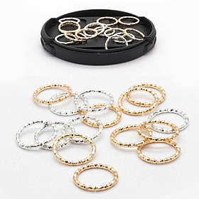 200x Metal Hair Braid Rings Fashion DIY Plaits Dreadlocks Hair Loop Clips