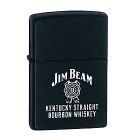 Bật Lửa Zippo 28072 - Bật Lửa Zippo Jim Beam Kentucky Straight Black Matte