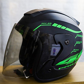 Mũ bảo hiểm 3 4 SRT tem 46 ASA6 helmets phản quang kính khói