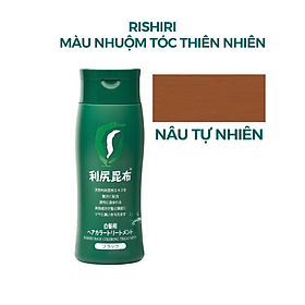 Màu Nhuộm Tóc Thiên Nhiên Cao Cấp Từ Rishiri Nhật Bản Hair Color Treatment 200G - Nâu Tự Nhiên