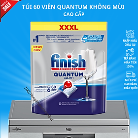 combo Viên rửa bát finish all in one 100 viên + Muối rửa bát finish 1.5kg  cho Máy rửa bát