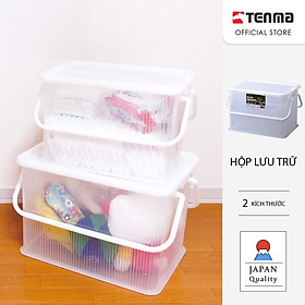 TENMA Thùng Nhựa Đựng Đồ Đa Năng JAPAN QUALITY, Có Quai Xách, Dung Tích 16L 30L, Nắp Có Khóa Gài