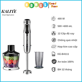 Máy Sinh Tố Cầm Tay KALITE KEB4111 Châu Âu Vỏ Hợp Kim Dung Tích 1100ML