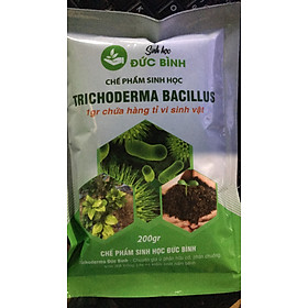 Chế phẩm sinh học Trichoderma Bacillus Đức Bình gói 200gr