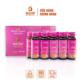 Bộ 2 Hộp 10 Chai Nước Uống Đông Trùng Hạ Thảo HECTOR Collagen chống lão