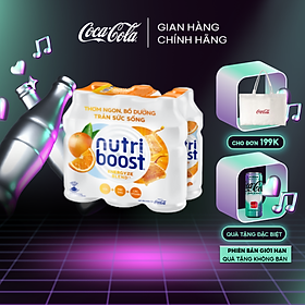 Lốc 6 Chai Sữa Nutriboost Thế Hệ Mới Hương Cam 297ml/Chai Sale 25.3 Coca-Cola Official Store