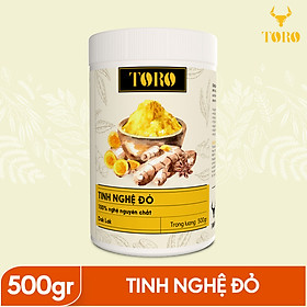 Tinh bột nghệ đỏ TORO Curcumin 500gram - từ Dak Lak - 100% tinh nghệ đỏ - TORO FARM