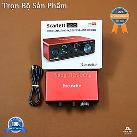 Combo Mic Thu Âm Livestream Takstar PC K200 và Sound Card Focusrite