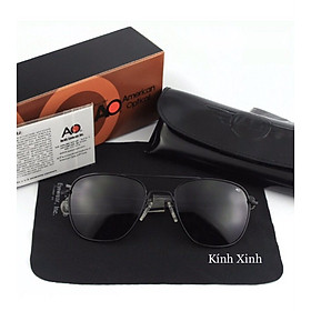 Kính râm, Kính mát Nam Nữ Cơn Ao Tròng Thủy Tinh Cao Cấp Chống Nắng, Chống Lóa UV + Tặng Fullbox Phụ Kiện