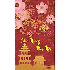 Combo 10 thiệp chúc mừng năm mới 2024 kt: 11x19cm