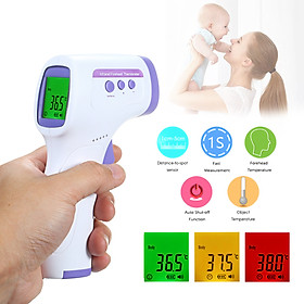 Digital Infrared Thermometer LCD Backlight Display Non-contact IR Forehead Ear Thermometers Body Surface Temperature