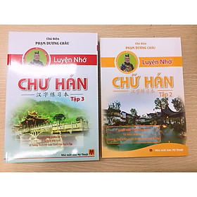 Combo sách luyện nhớ chữ hán tập 2+3
