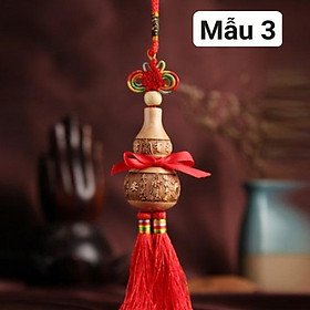 Mua Dây treo Phong Thủy Hồ Lô gỗ đào 33cm (3 mẫu)