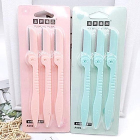 Combo 3 dao cạo, tỉa chân lông mày, để lông mày mọc theo khuôn mày